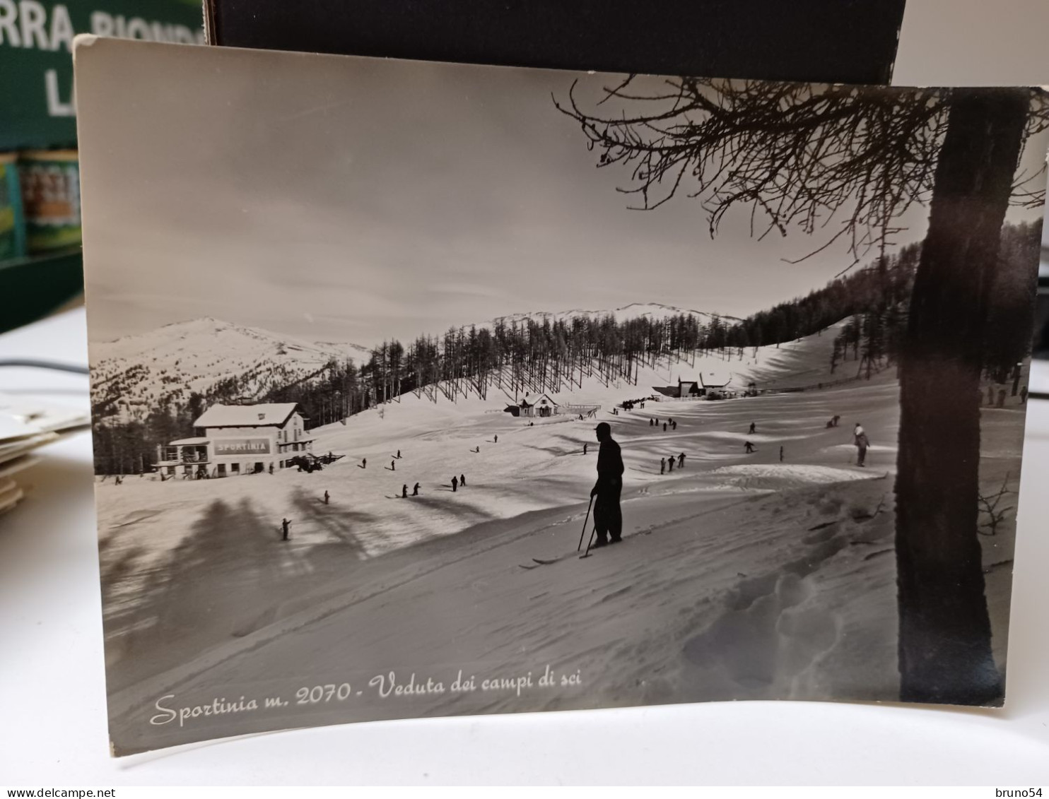 Cartolina Sportinia Fa Parte Del Comune Di Sauze D'Oulx, In Provincia Di Torino ,veduta Dei Campi Da Sci 1946 - Andere Monumenten & Gebouwen
