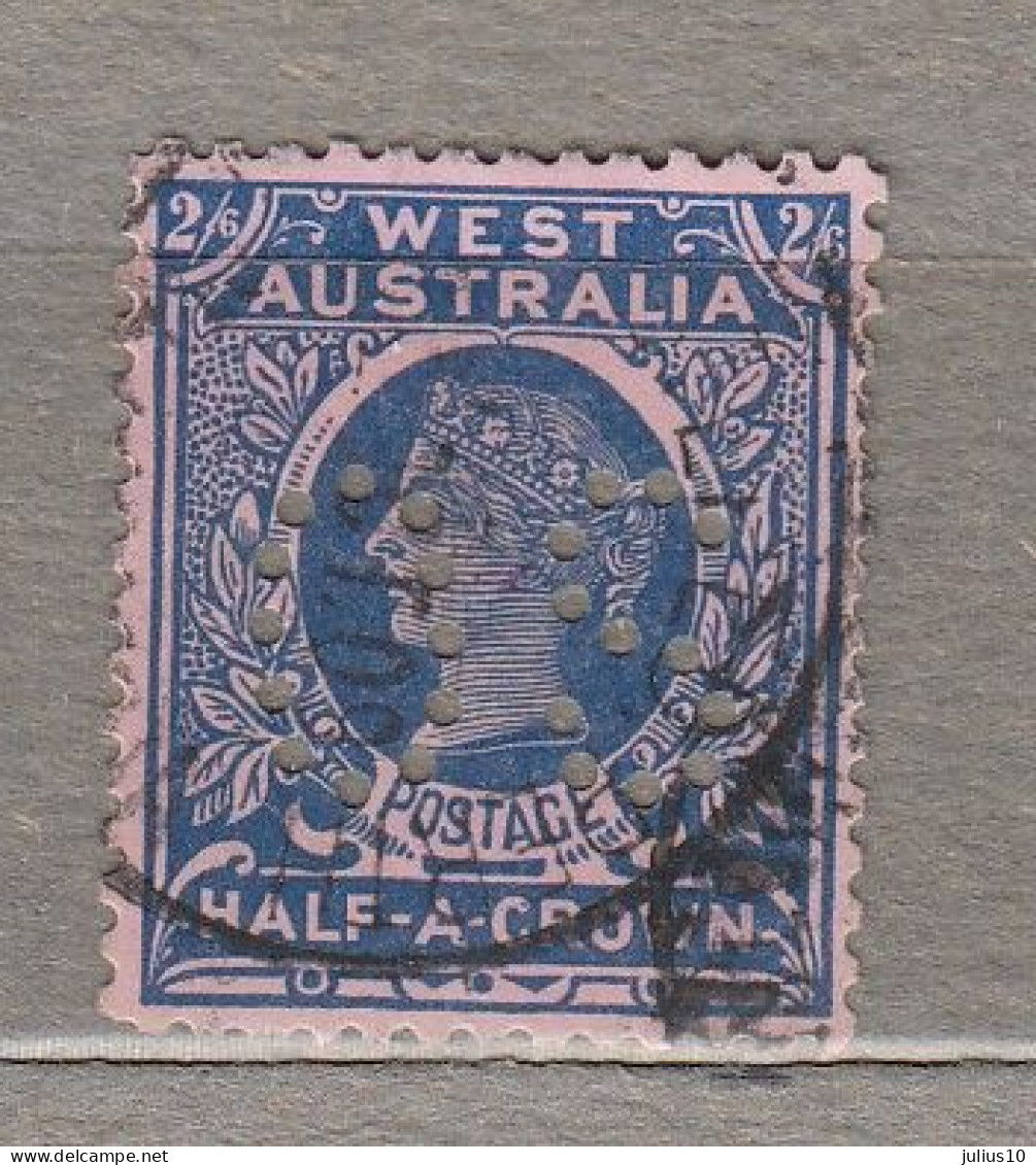 WESTERN AUSTRALIA 1902 Perfins OS Used(o) #34424 - Gebraucht