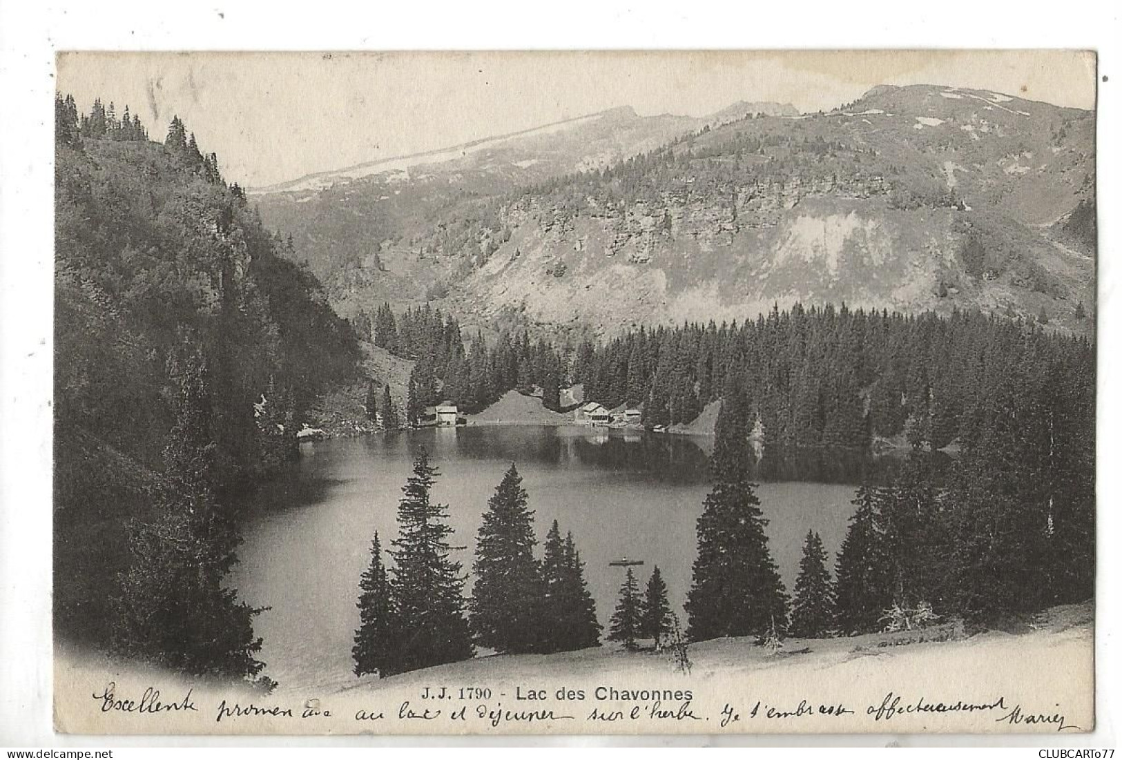 Ormont-Dessous (Suisse, Vaud) : Le Lac Des Chavonnes Env 1903 PF. - Ormont-Dessous