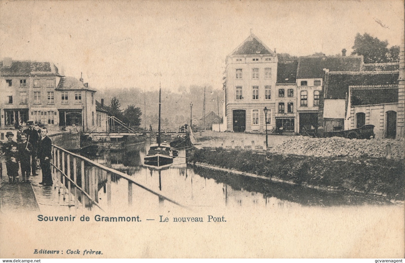 GRAMMONT GERAADSBERGEN   LE NOUVEAU PONT    2 SCANS - Geraardsbergen