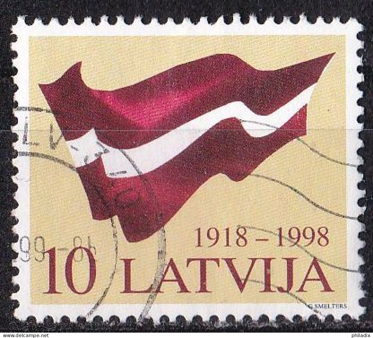 Lettland Marke Von 1998 O/used (A412) - Lettonie