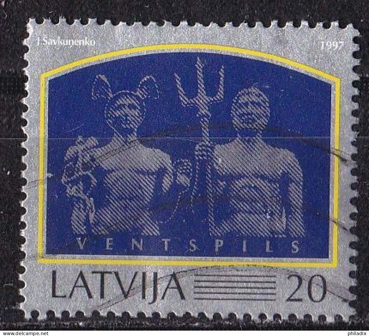 Lettland Marke Von 1997 O/used (A412) - Lettonie