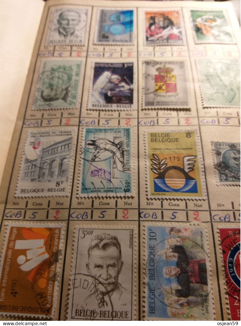 Carnet D'échanges De Timbres Oblitérés.12 Pages. - Autres & Non Classés