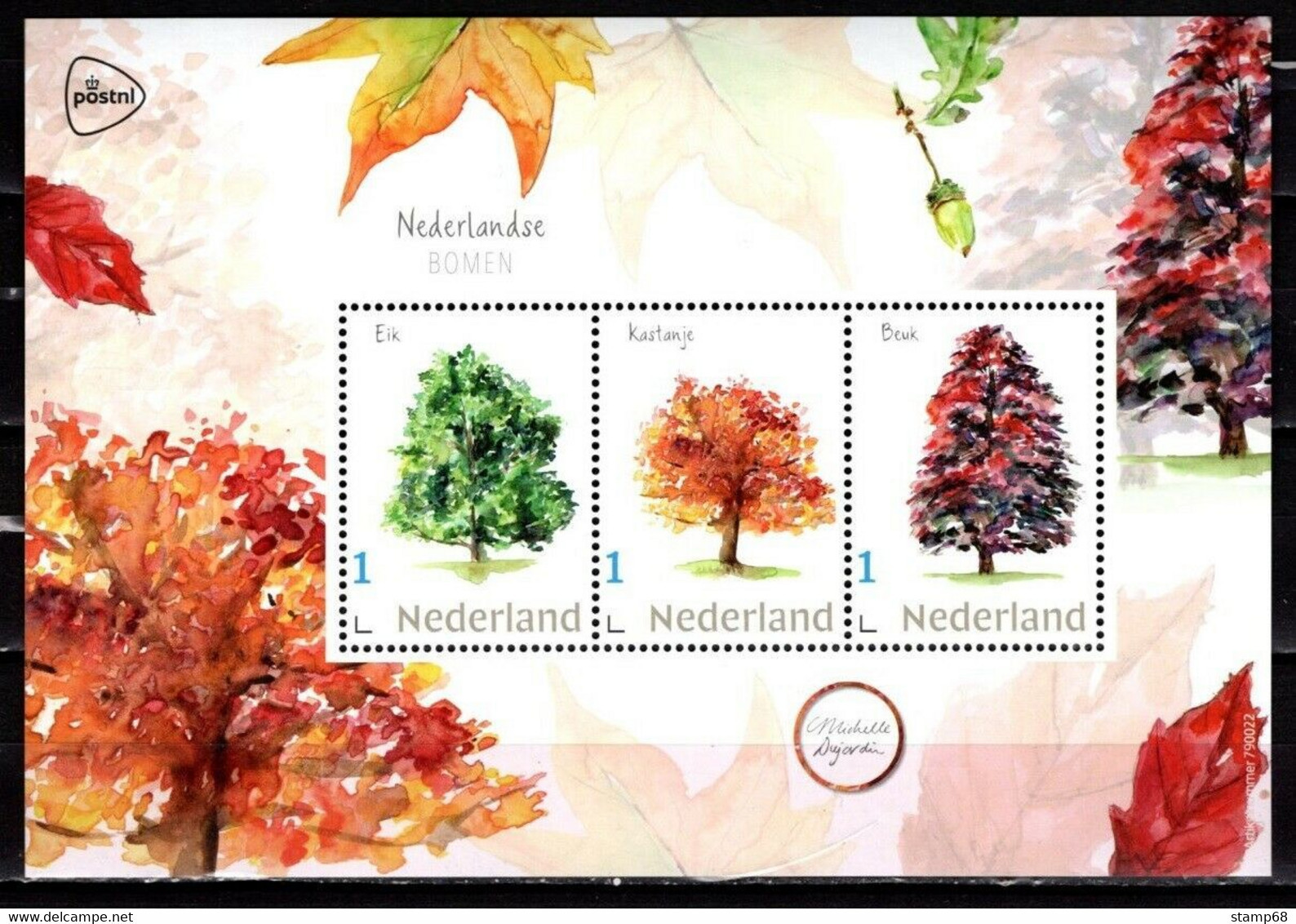 Nederland NVPH 3642 Persoonlijke Zegels Vel Nederlandse Bomen 2019 MNH Postfris Flora En Fauna - Timbres Personnalisés