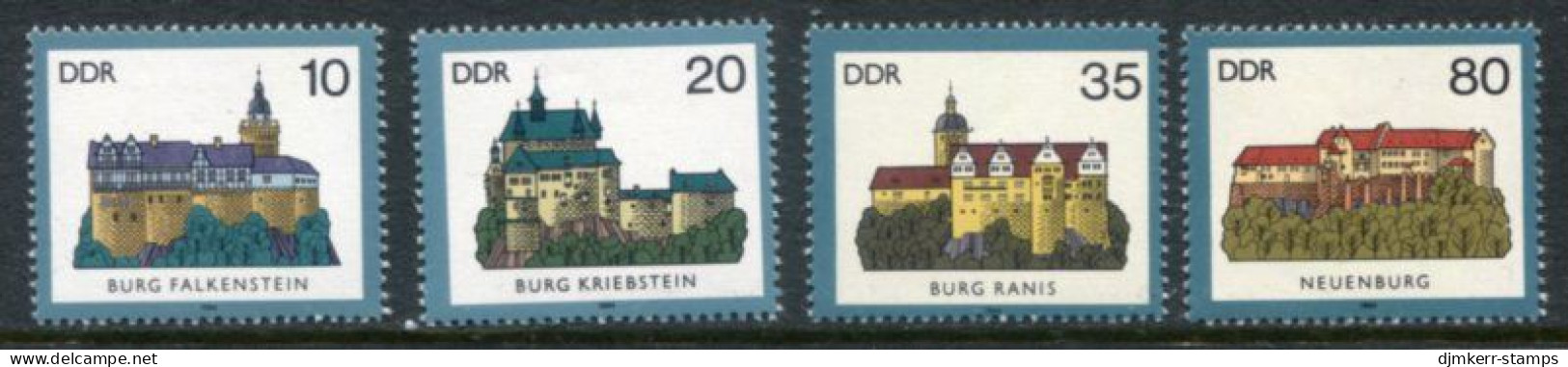 DDR 1984 Castles MNH / **.  Michel 2910-13 - Neufs