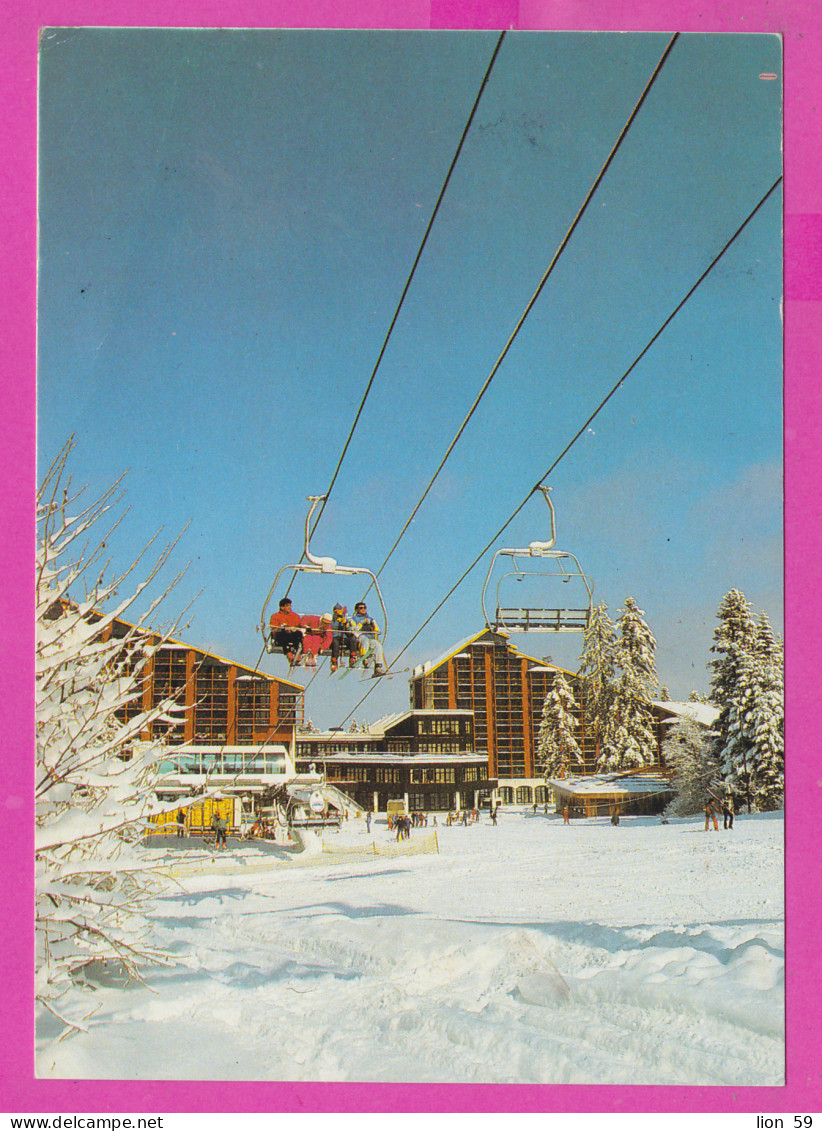 308227 / Bulgaria - Borovets - Tourist Association - "Rila Tourist" Samokov / Hut "Musala" 2,389 M 1988 PC Bulgarie  - Briefe U. Dokumente