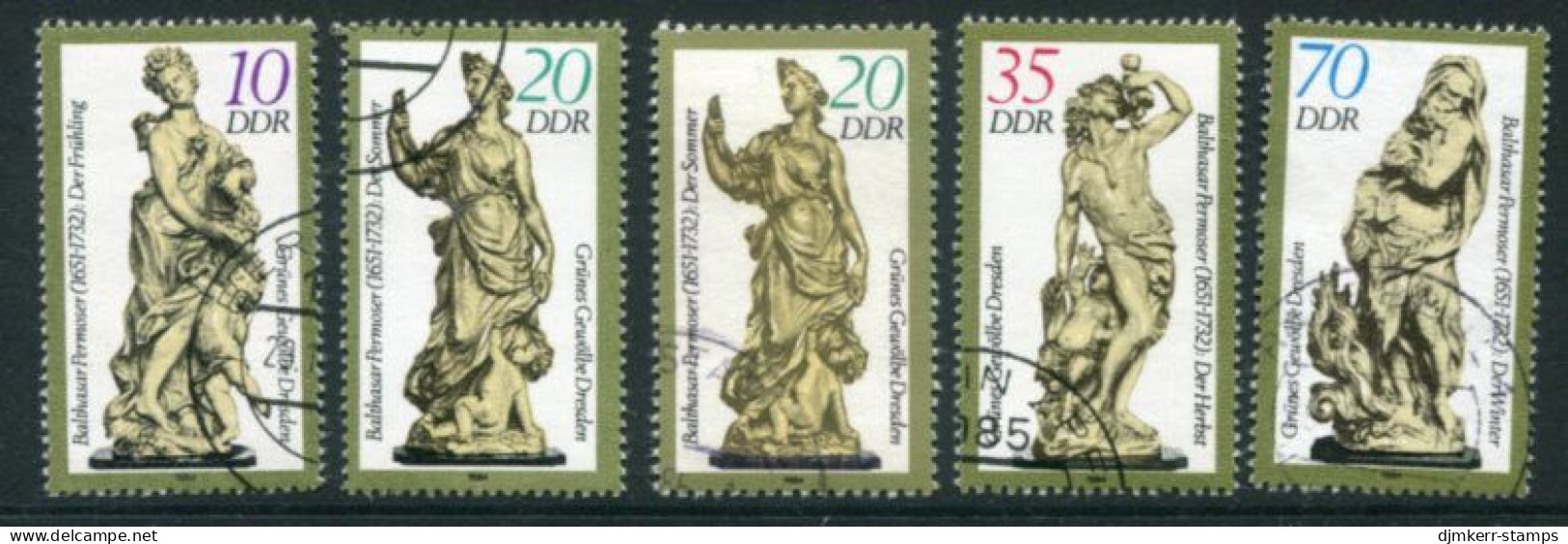 DDR 1984 Statues From The Green Vault With Both 20 Pf. Used.  Michel 2905-08 - Gebraucht