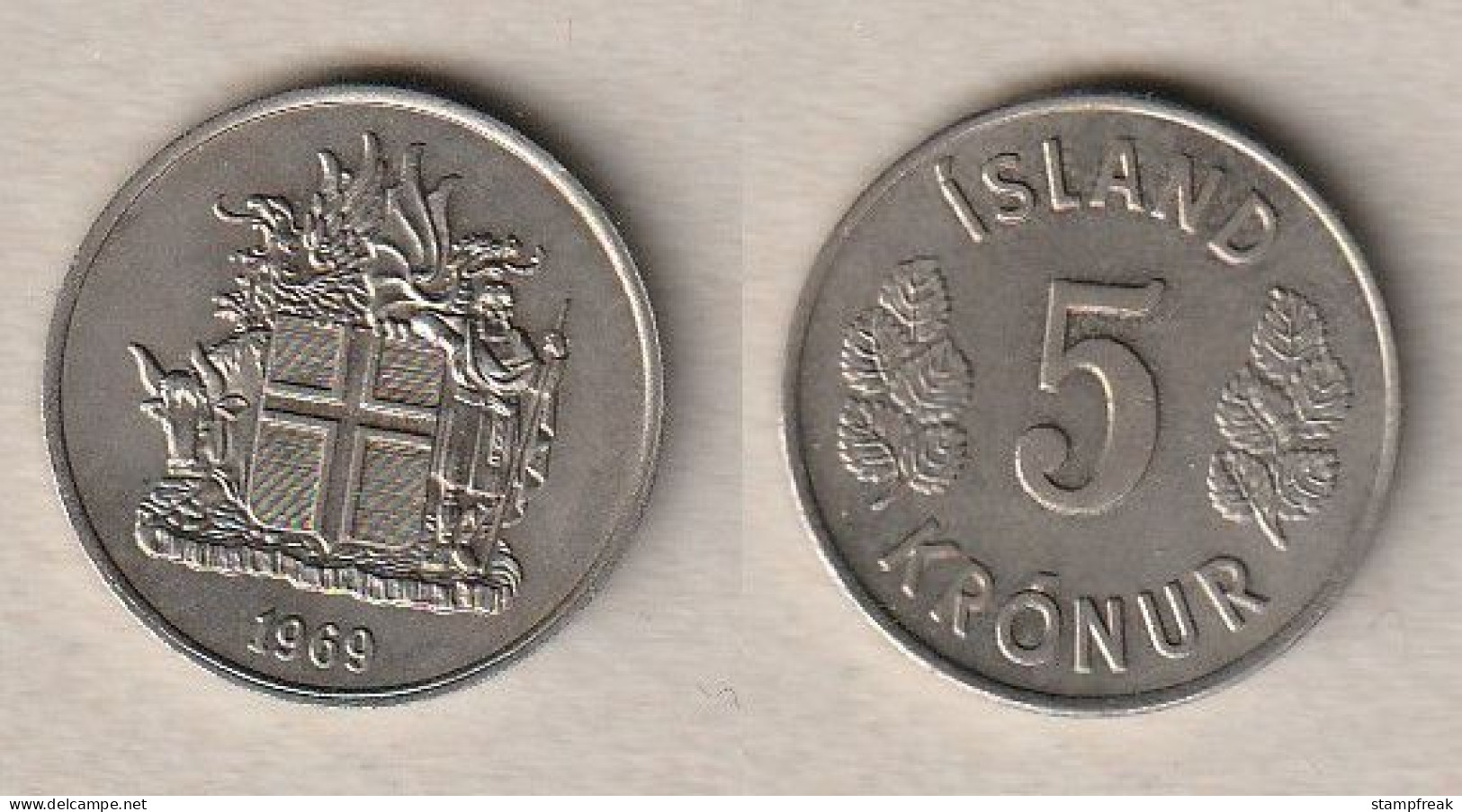 00146) Island, 5 Kronen 1969 - IJsland