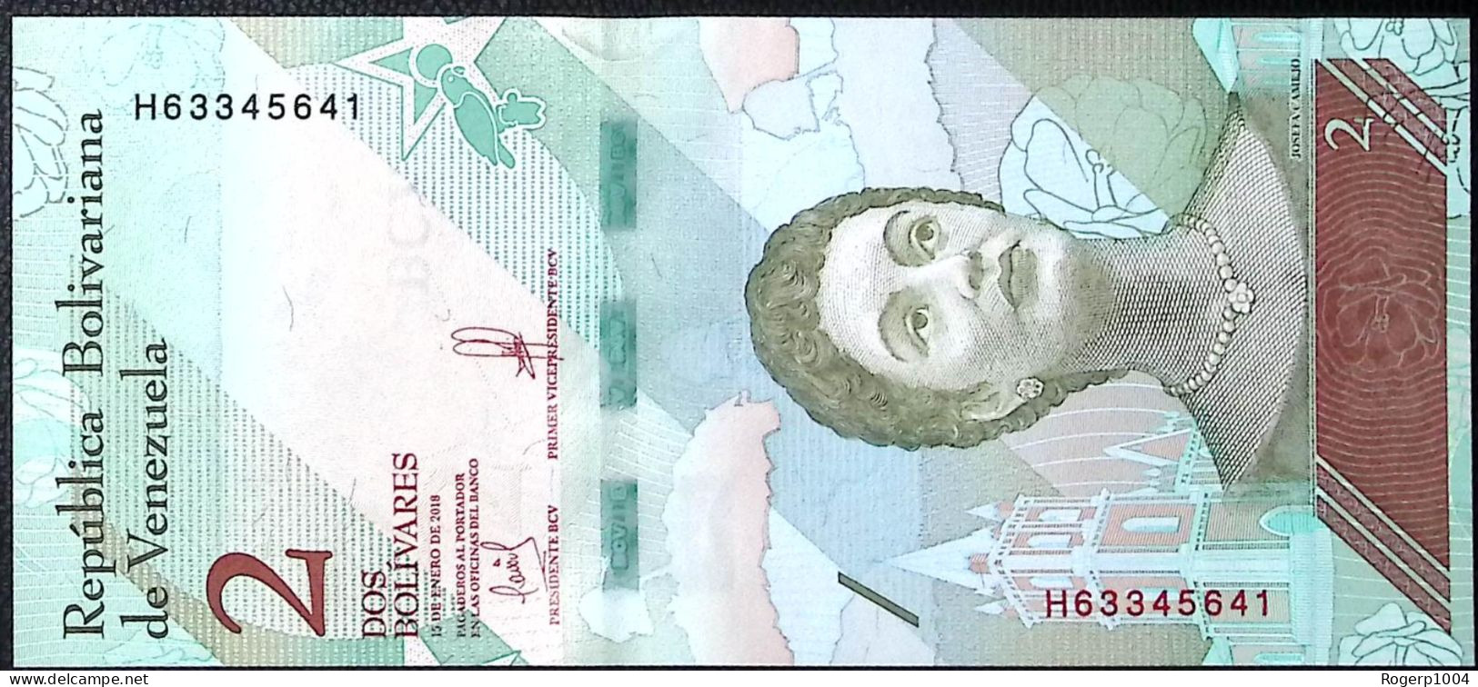 VENEZUELA * 2 Bolivares * Date 15/01/2018 * Etat/Grade NEUF/UNC *  - Venezuela