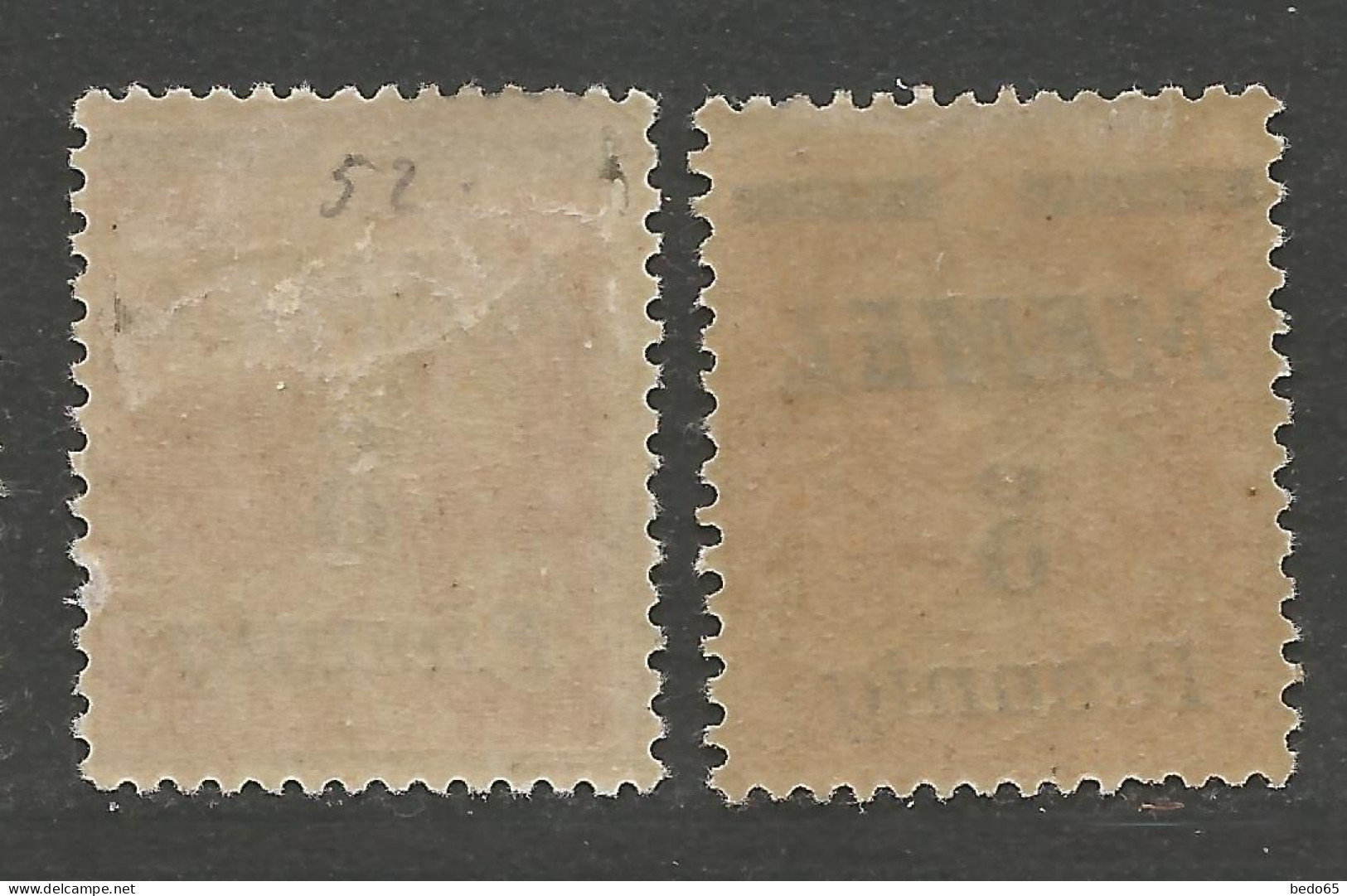 MEMEL N° 45 X 2 Nuances  NEUF* CHARNIERE  / Hinge / MH - Unused Stamps