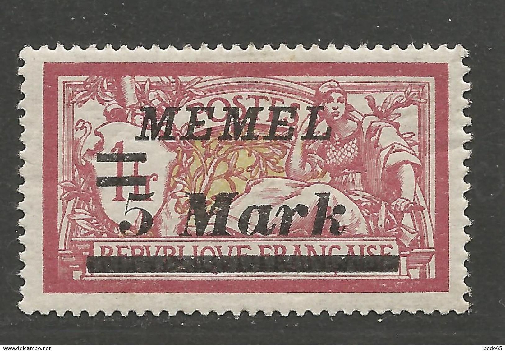 MEMEL N° 62  NEUF* CHARNIERE  / Hinge / MH - Unused Stamps