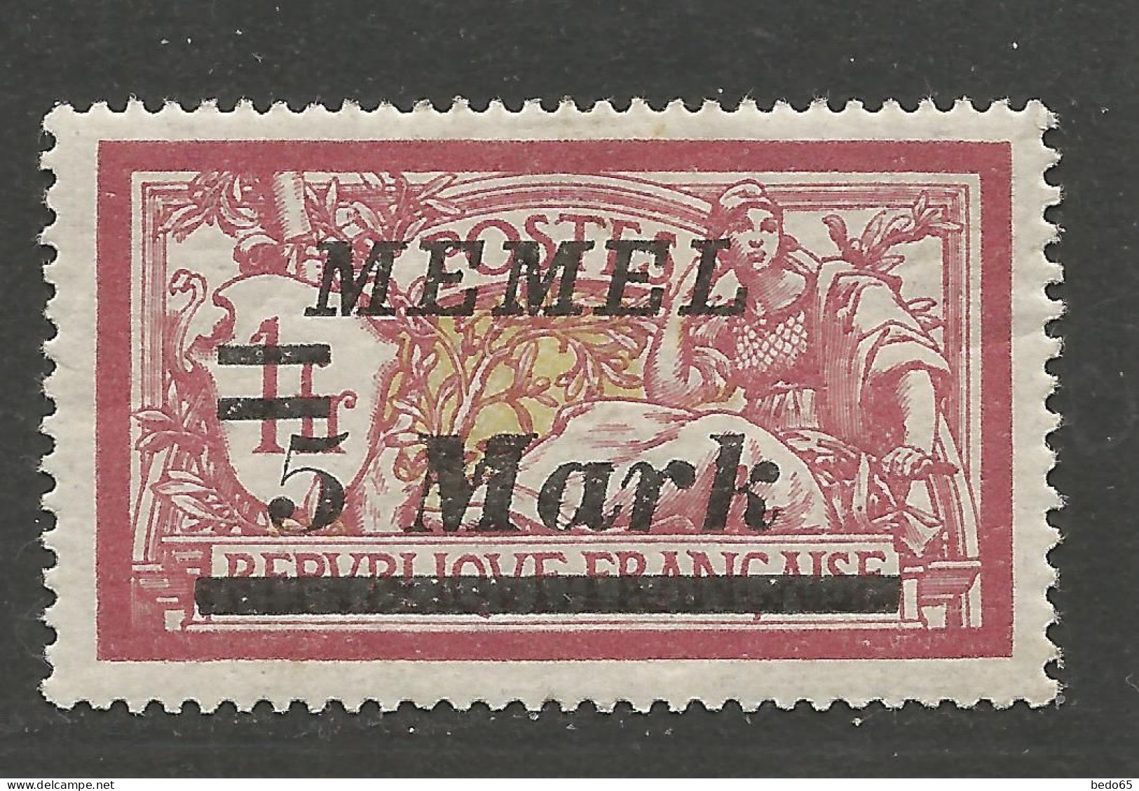 MEMEL N° 62  NEUF* CHARNIERE  / Hinge / MH - Neufs