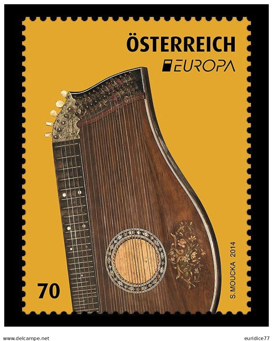 Austria 2014 - Europa C.E.P.T. 2014 Musical Instruments Mnh** - 2014