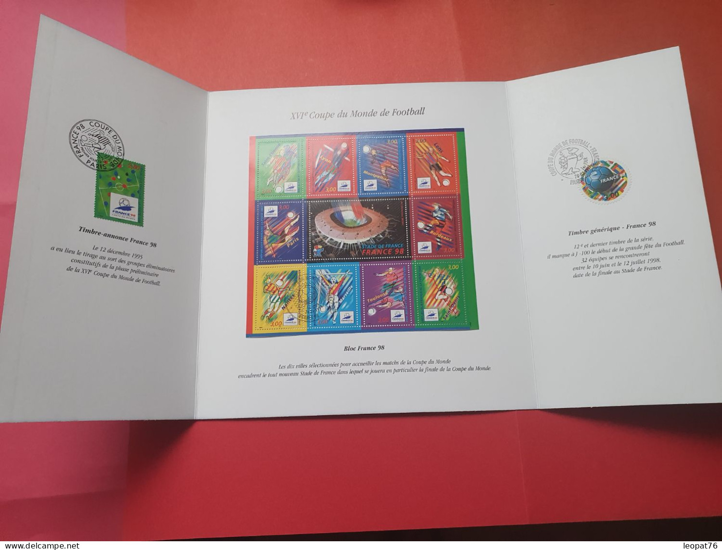 Encart En 1998 - Coupe Du Monde De Football - FDC 114 - 1998 – Frankreich