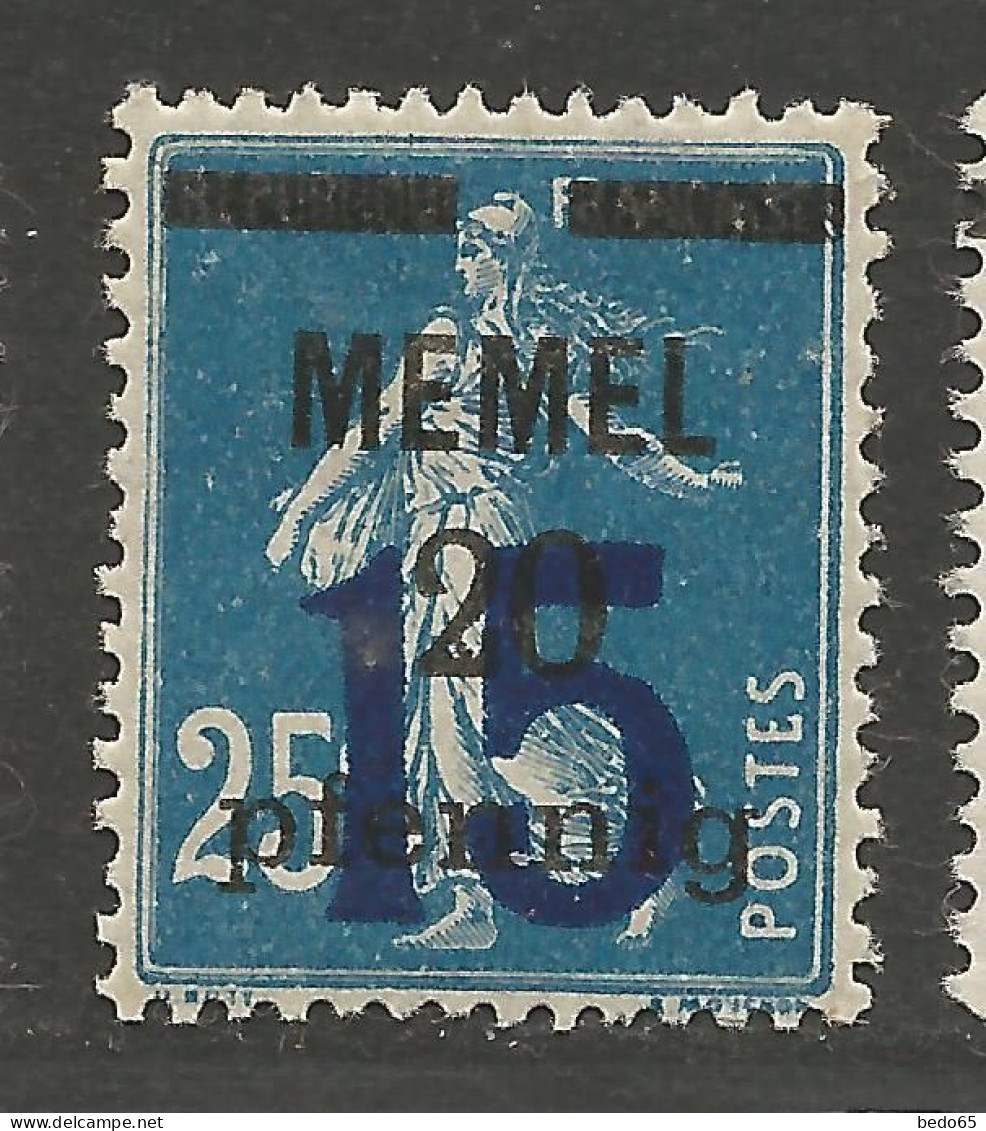 MEMEL N° 39 NEUF* CHARNIERE  / Hinge / MH - Unused Stamps