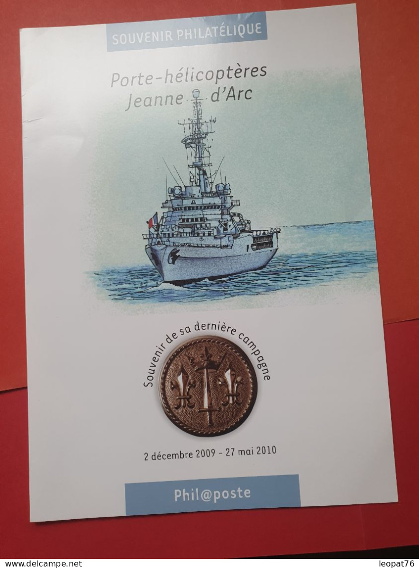 Encart En 2009 - Porte Hélicoptère Jeanne D'Arc - FDC 117 - 2000-2009