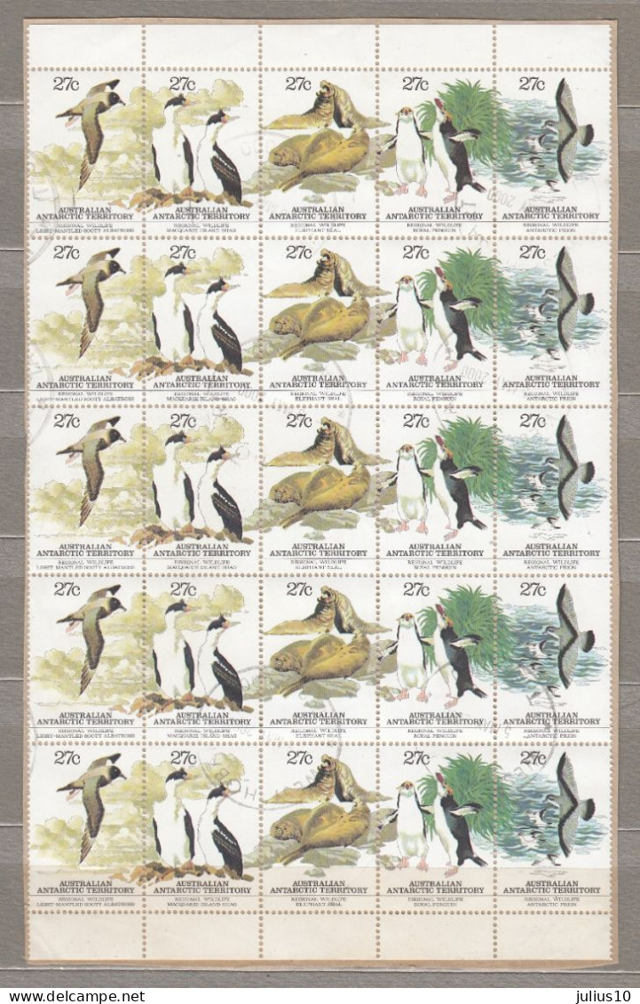 AAT (Australia): 1983 Regional Wildlife Used Strips On Paper #34427 - Oblitérés