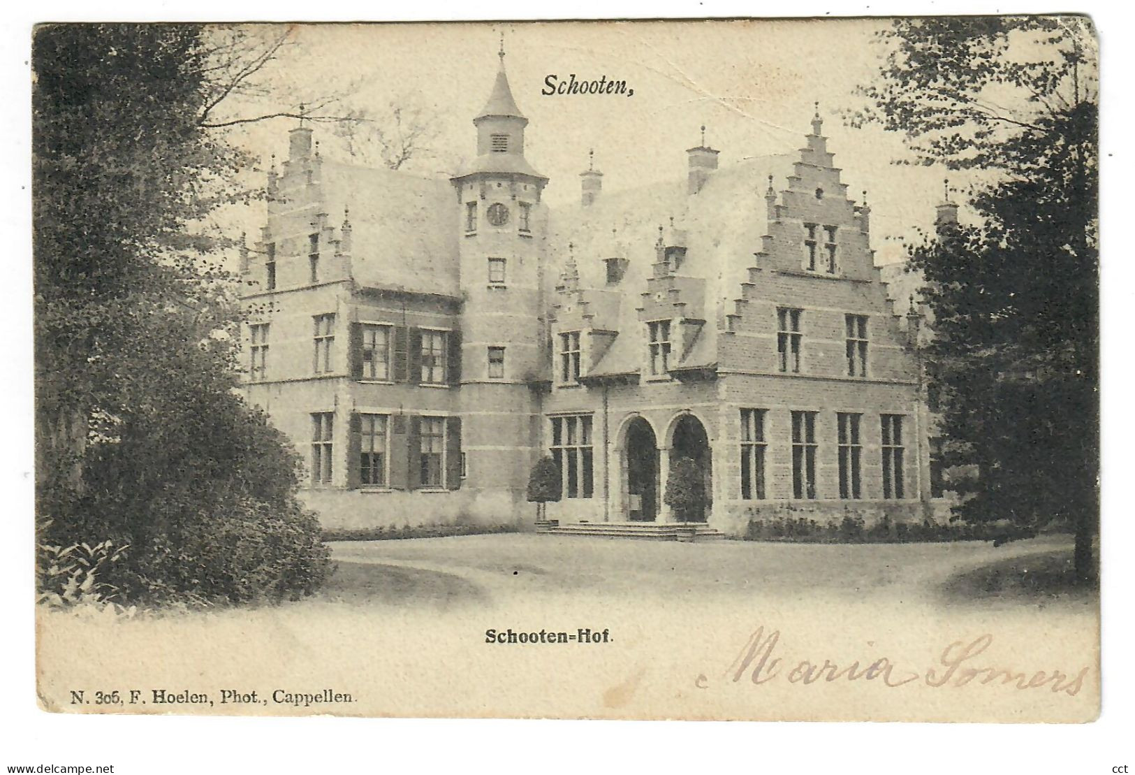 Schooten  Schoten   Schooten-Hof   Edit F Hoelen N° 305 - Schoten