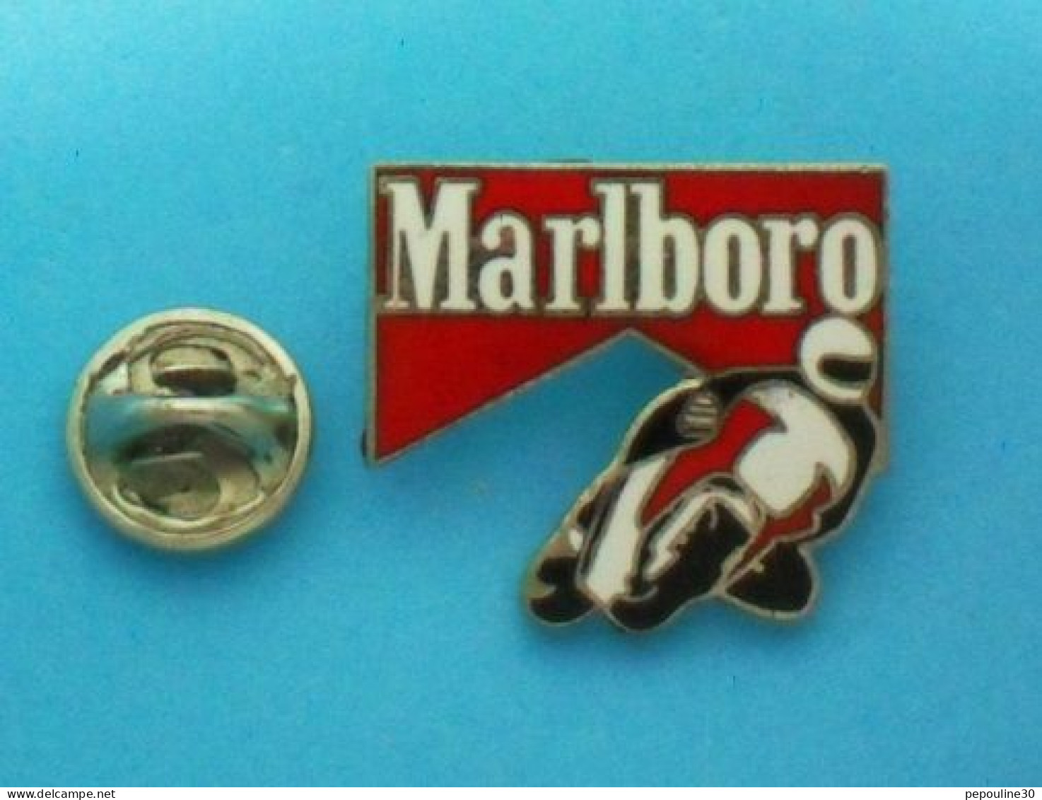 1 PIN'S //  ** CIRCUIT MOTO / MARLBORO ** - Motos