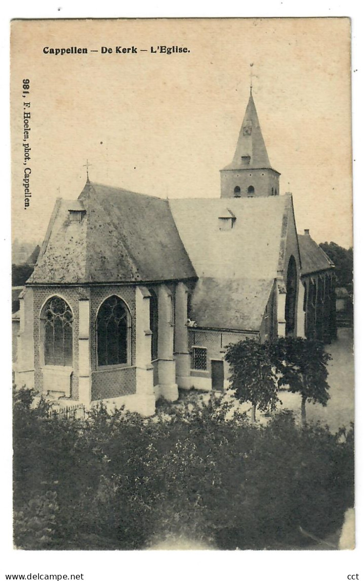 Cappellen  Kapellen  De Kerk  L'Eglise     Edit F Hoelen Cappellen N° 981 - Kapellen