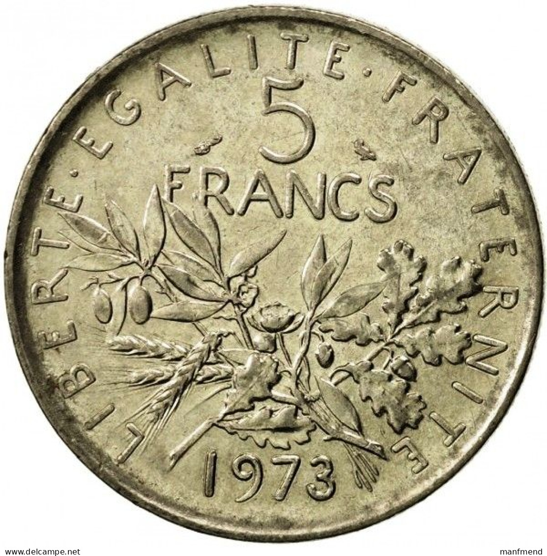 France - 1973 - KM 926a - 5 Francs - XF - 5 Francs