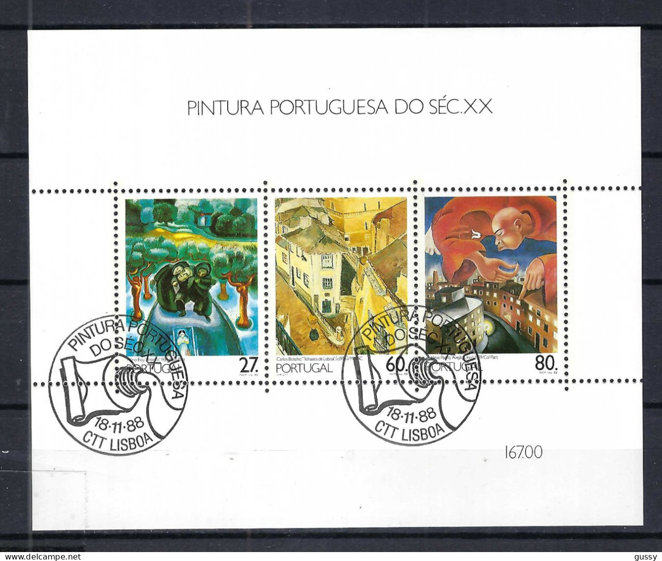 PORTUGAL Blocs & Feuillets 1988: Bloc  ZNr. 1831 Obl. PJ - Blocs-feuillets