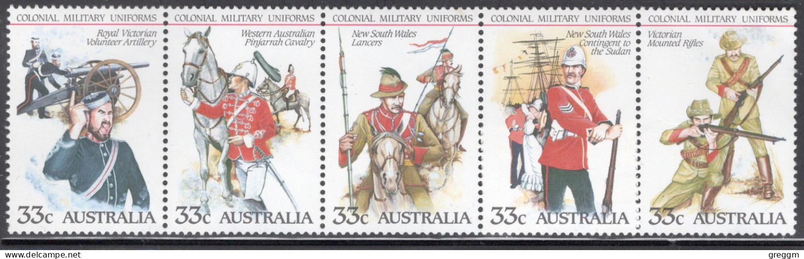 Australia 1985 Set Of Stamps To Celebrate Colonial Military Uniforms In Unmounted Mint - Ongebruikt