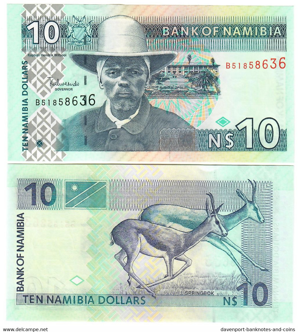Namibia 10x 10 Dollars 2001 (2009) UNC - Namibia