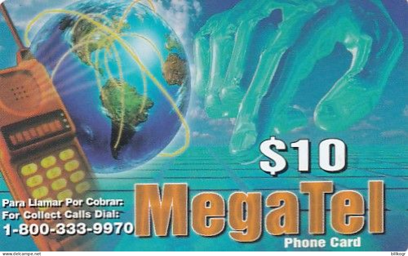 PUERTO RICO - Megatel By IDT Prepaid Card $10(thin), Exp.date 3 Months After First Use, Used - Puerto Rico