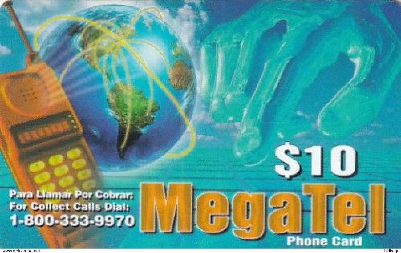 PUERTO RICO - Megatel By IDT Prepaid Card $10(thick), Exp.date 3 Months After First Use, Used - Puerto Rico