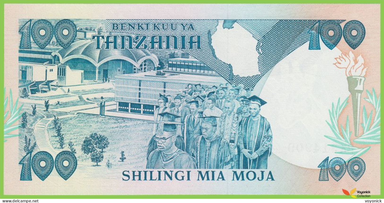 Voyo TANZANIA 100 Shilingi ND(1986) P14b B114b PK UNC - Tanzania
