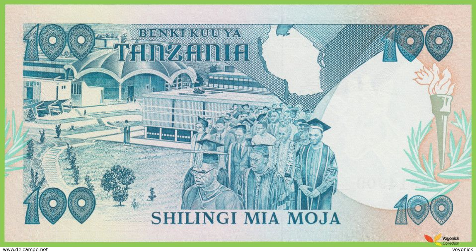 Voyo TANZANIA 100 Shilingi ND(1986) P14b B114b PK UNC - Tanzanie