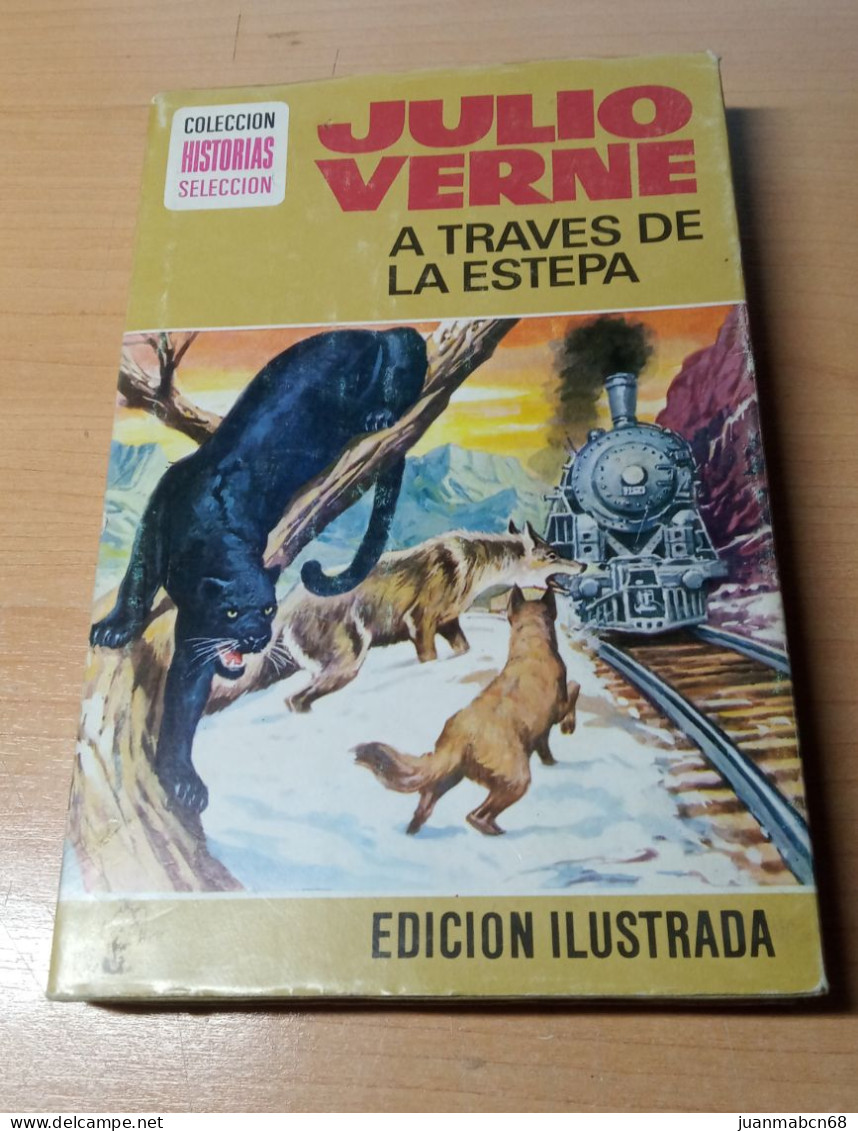 Novela A Traves De La Estepa De Julio Verne  Editorial Bruguera 1977 - Klassiekers