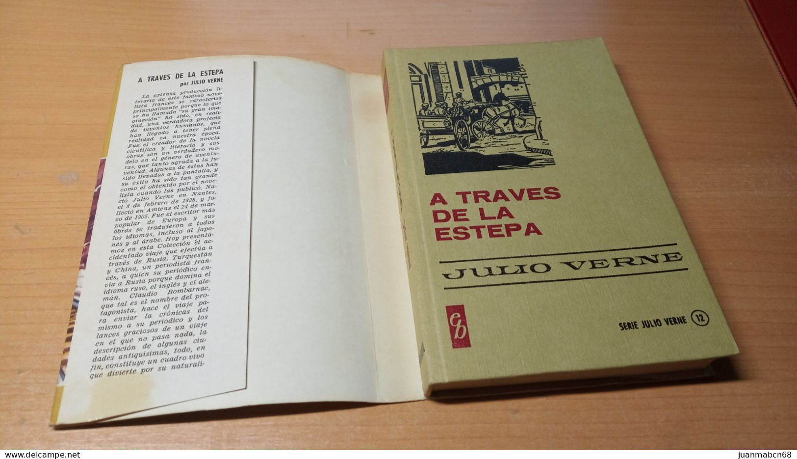 Novela A Traves De La Estepa De Julio Verne  Editorial Bruguera 1977 - Klassiekers