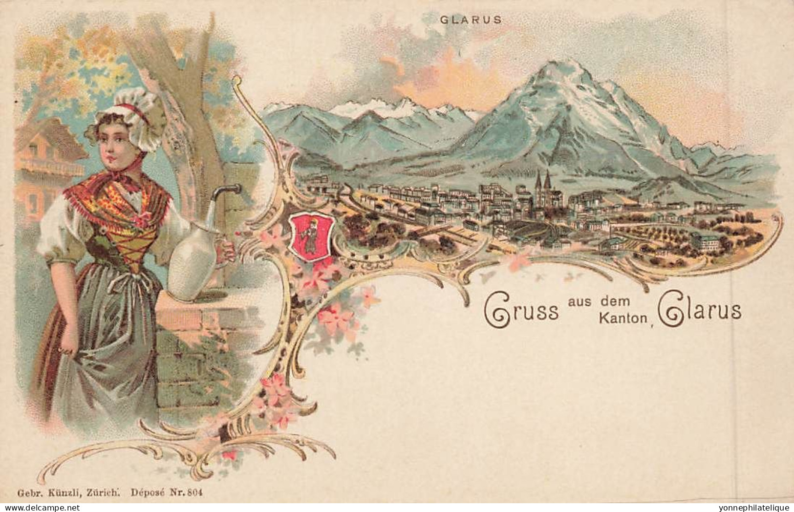 TOP - SUISSE - GL - GLARIS - Gruss Aus Dem Kanton Glarus - (Sui-312) - Glaris Sud