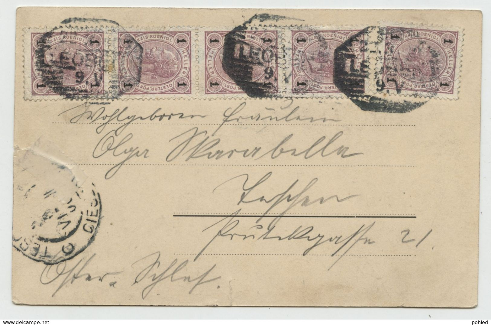 01141*AUSTRIA*ÖSTERREICH*LEOBEN*K. K. POST U. STÄDT. SPARKASSA*1900*INTERESSANTE BRIEFMARKEN - Leoben