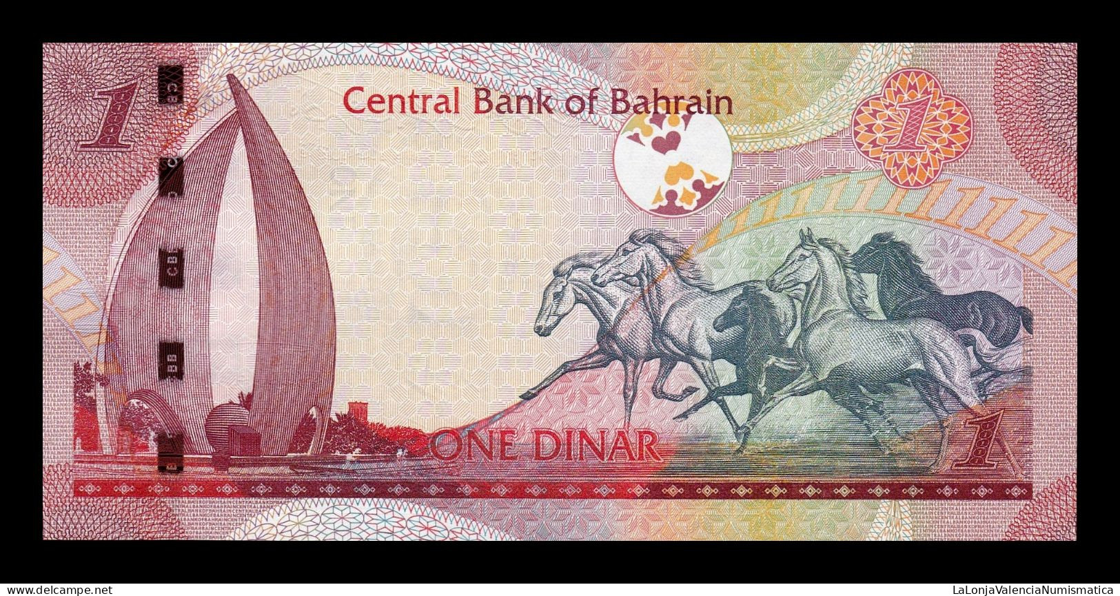 Baréin Bahrain 1 Dinar L. 2006 (2016) Pick 31b Sc Unc - Bahrain