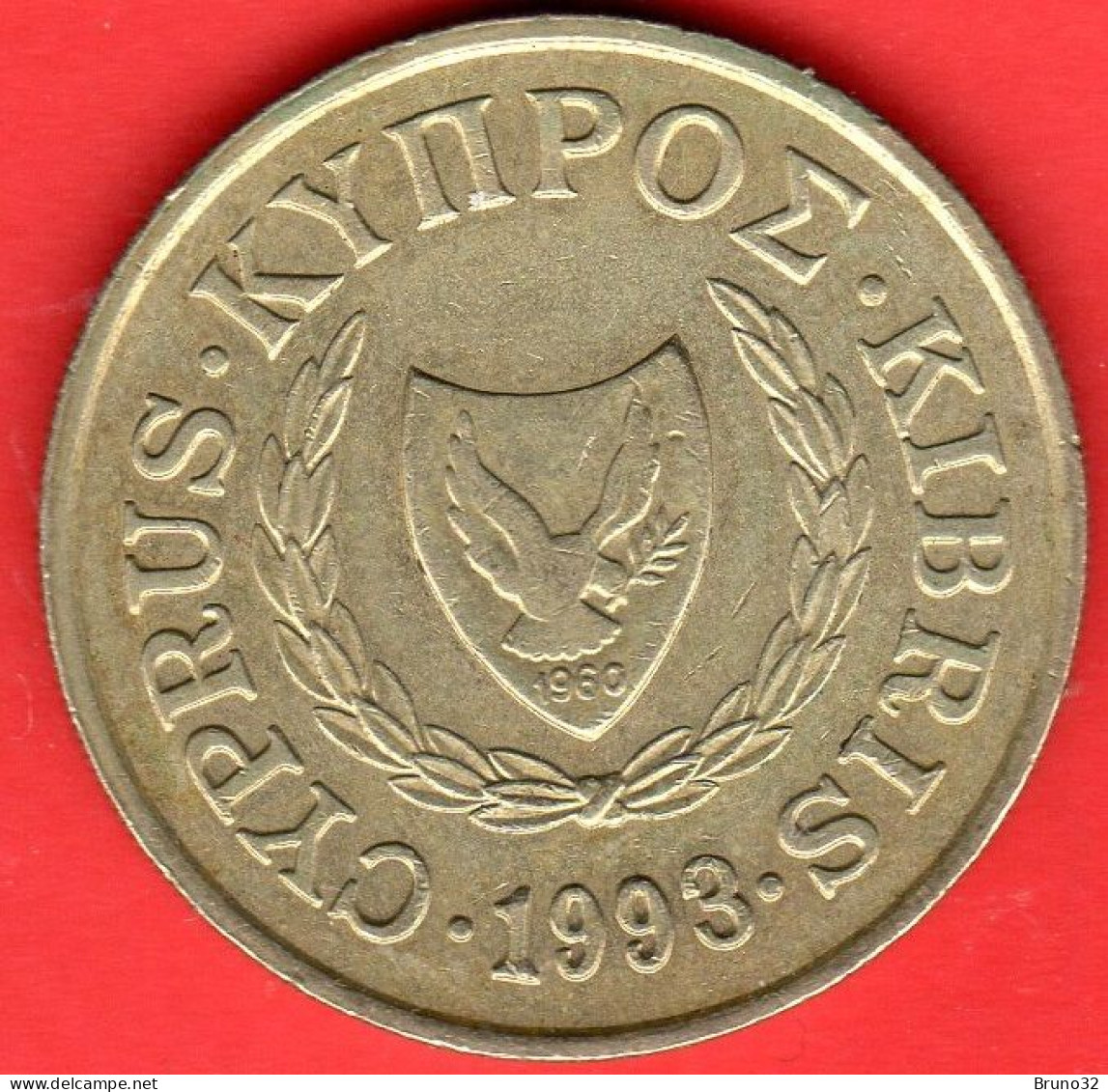 Cipro - Chyprus - Kıbrıs - Chypre - 1993 - 20 Cents - QFDC/aUNC - Come Da Foto - Chypre