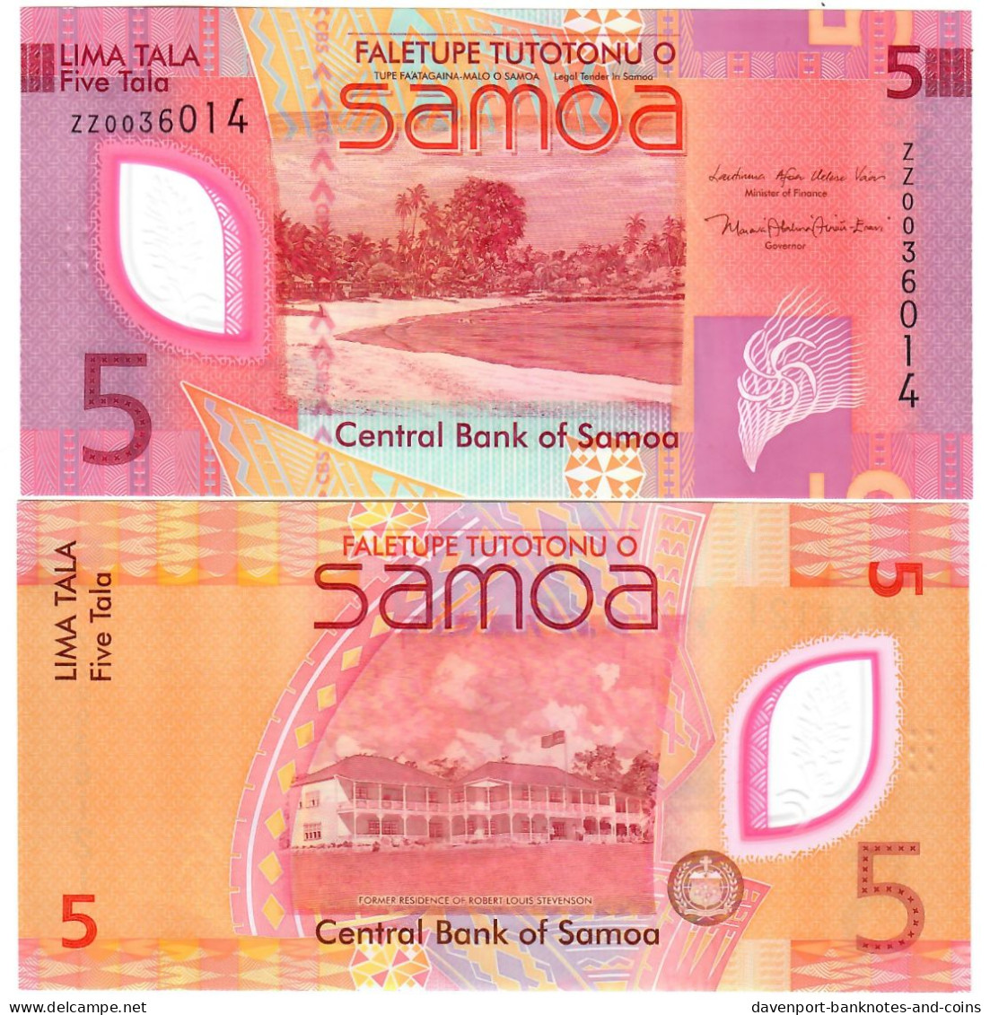 Samoa 5 Tala 2023 UNC "ZZ" Replacement - Samoa