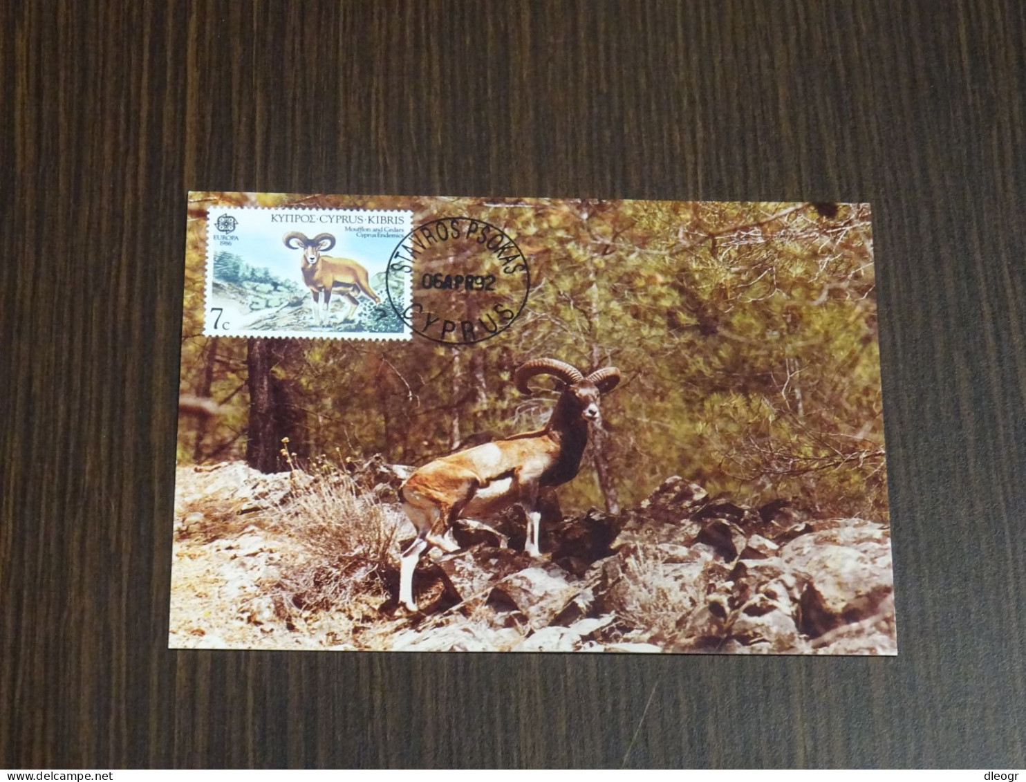 Cyprus 1992 Europa 86 Moufflon Maximum Card - Storia Postale