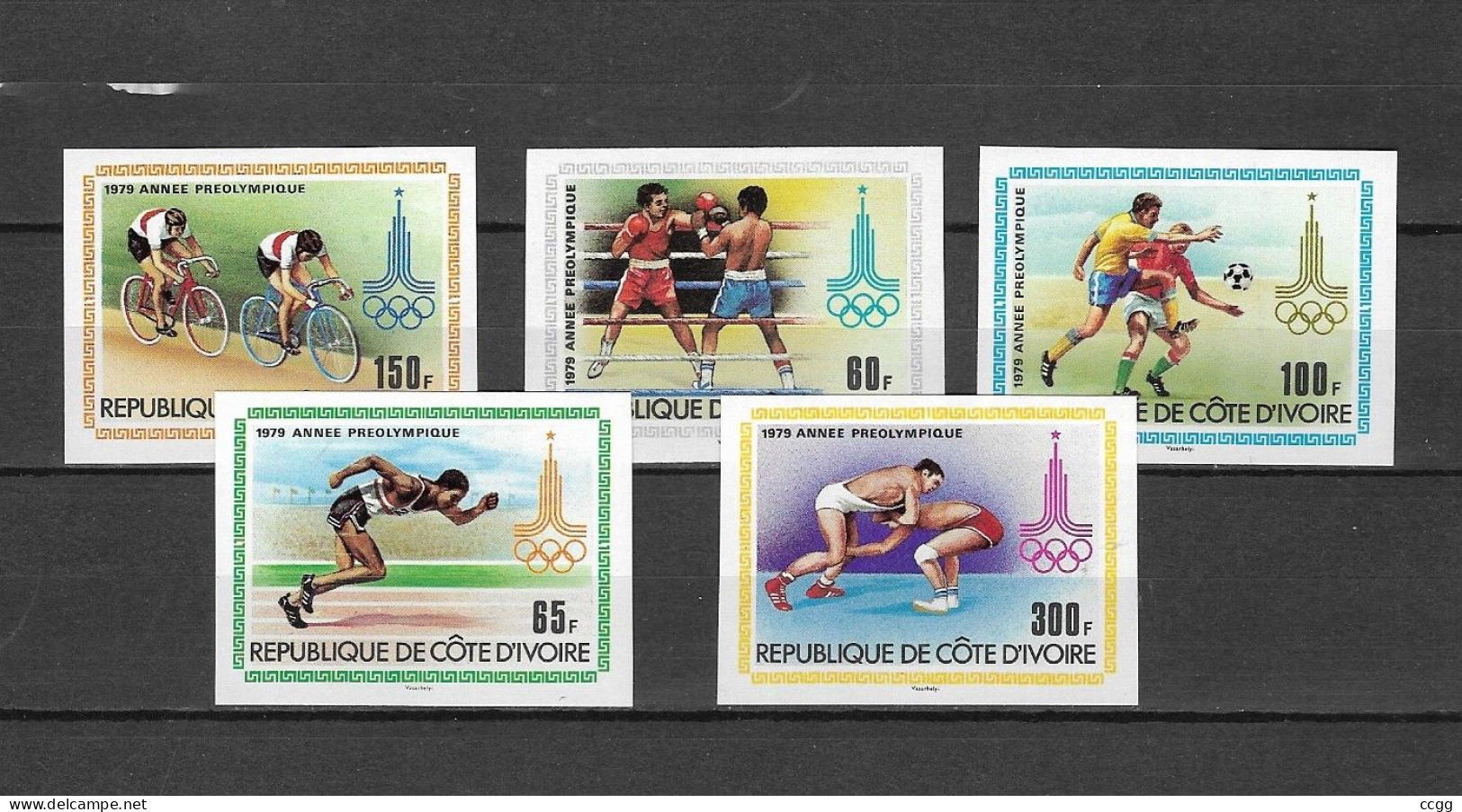 Olympic Games 1980 , Cote Ivoire  -  Zegels Postfris - Summer 1980: Moscow