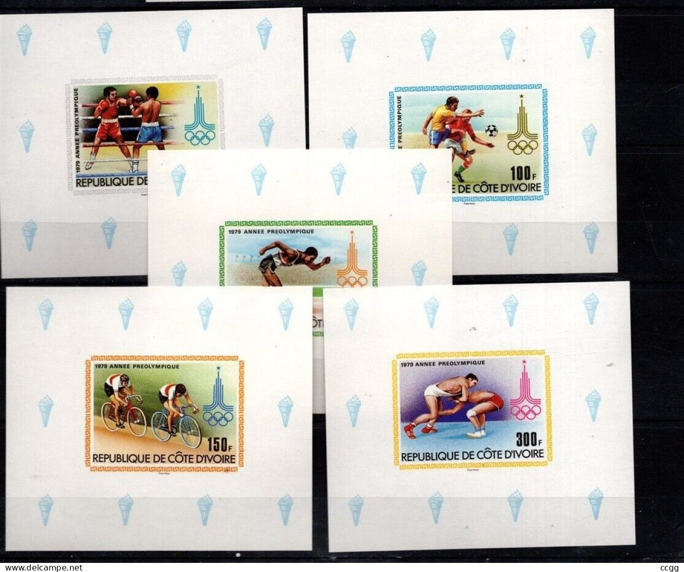 Olympic Games 1980 , Cote Ivoire  -  Zegels Deluxe Postfris - Summer 1980: Moscow