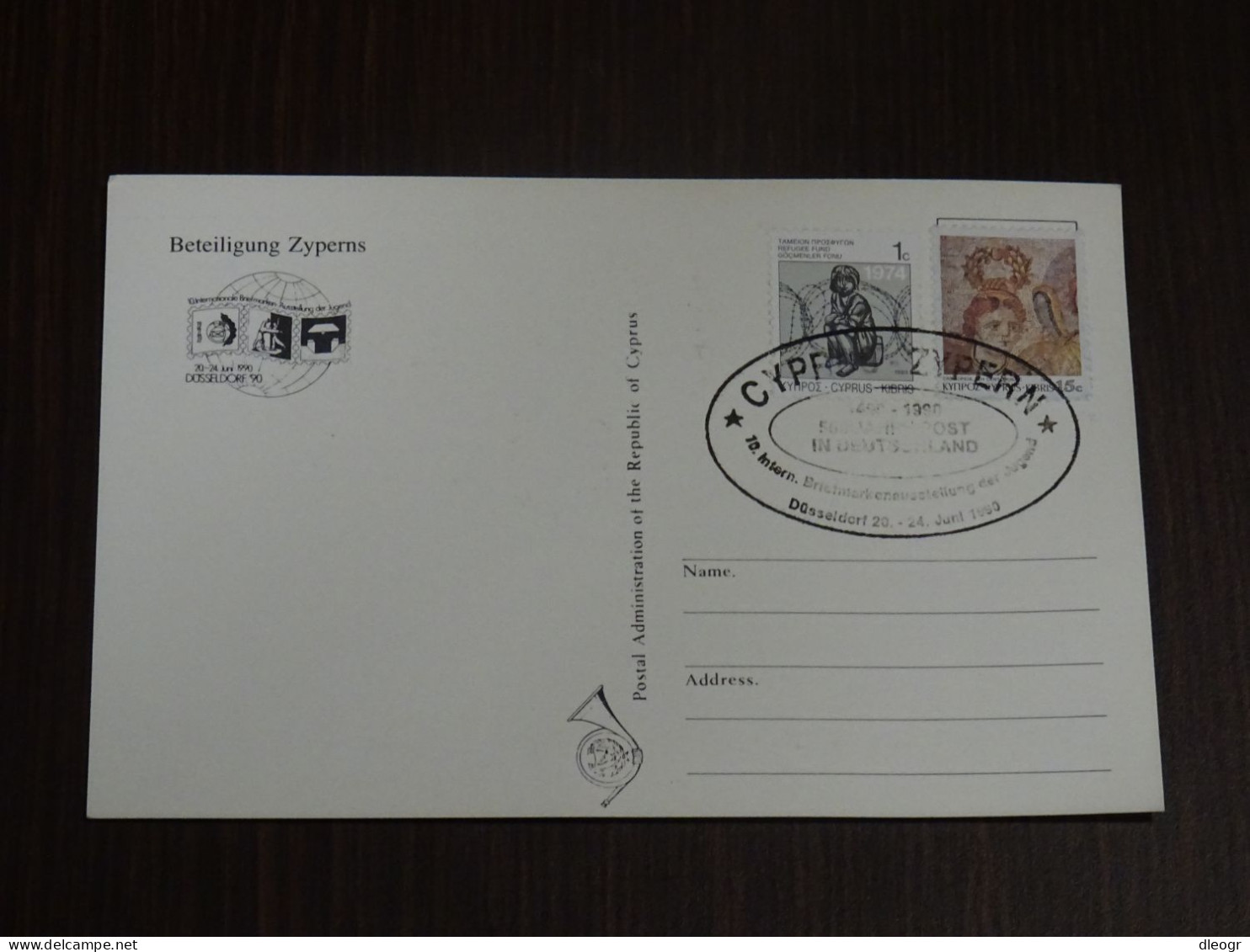 Cyprus 1990 Cyprus Participation To International Exhibitions 4 Maximum Cards - Storia Postale