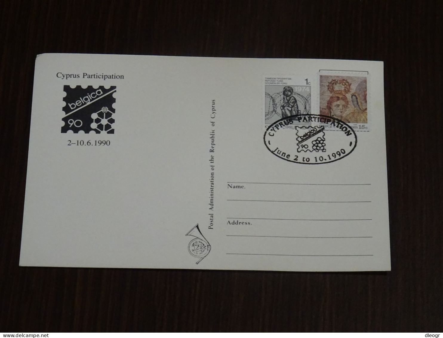 Cyprus 1990 Cyprus Participation To International Exhibitions 4 Maximum Cards - Storia Postale