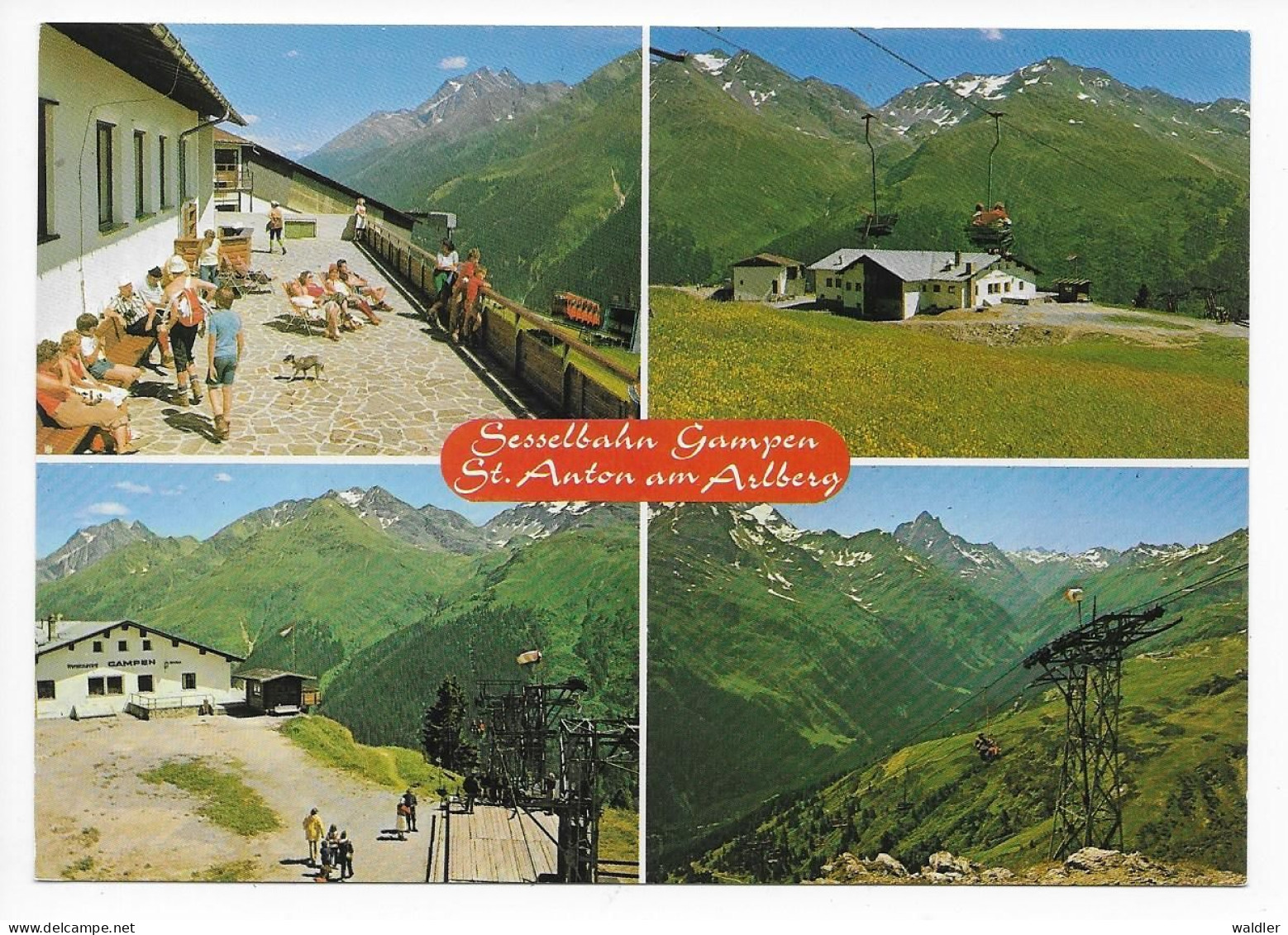 6580  ST. ANTON AM ARLBERG  --  SESSELBAHN  GAMPEN - St. Anton Am Arlberg