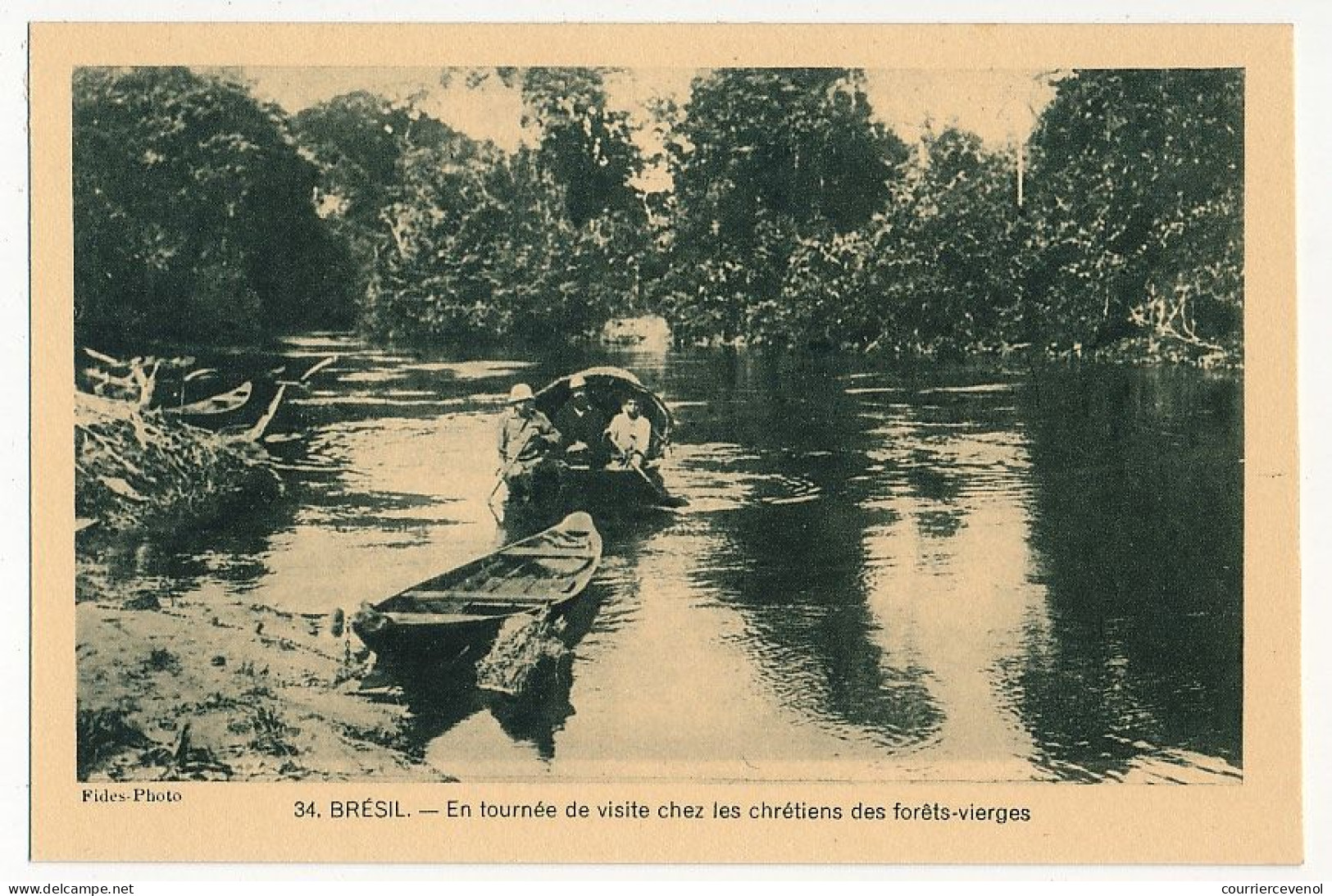 CPA - BRESIL - En Tournée De Visite Chez Les Chrétiens Des Forêts-vierges - Sonstige