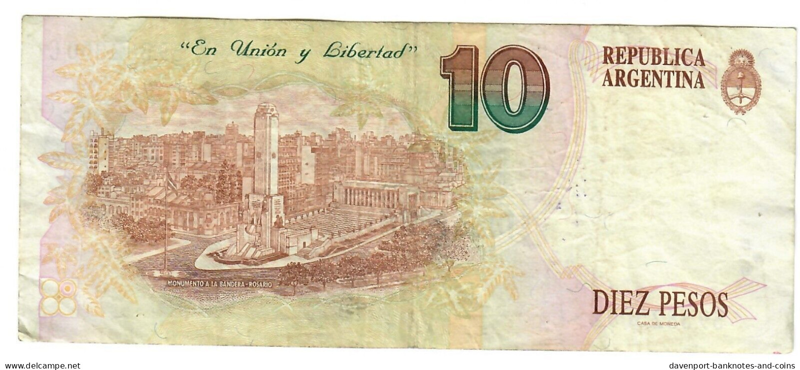 Argentina 10 Pesos Convertibles 1994 VG [2] - Argentinië