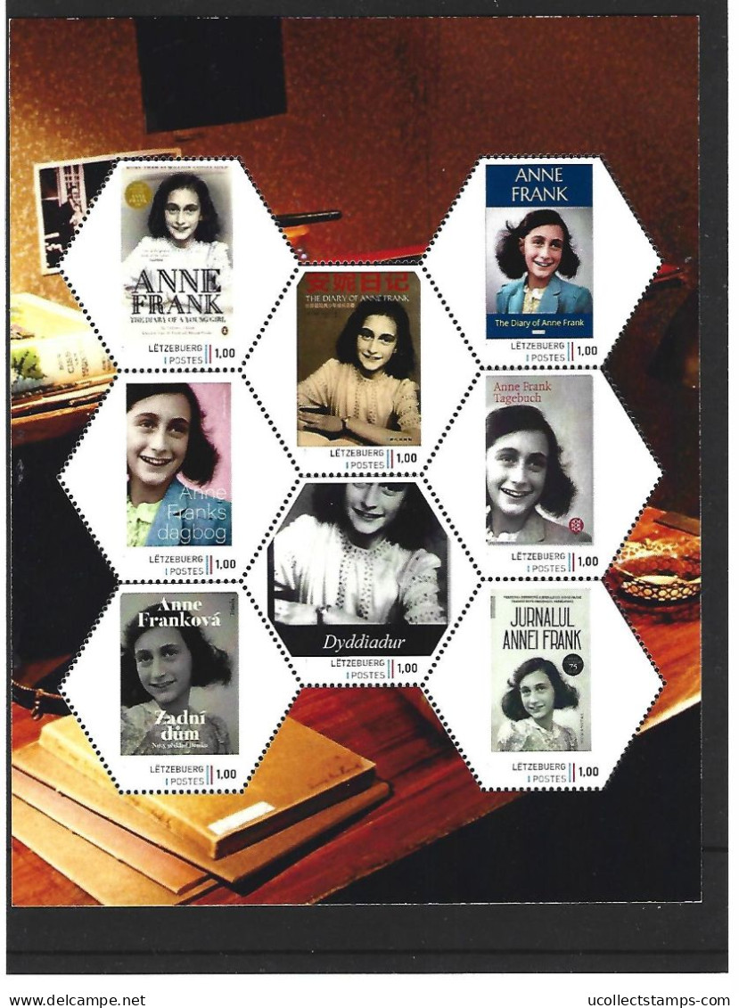 Luxemburg 2024 Anne Frank 1  1929-1945  WWII        Sheetlet     Postfris/mnh/neuf - Nuovi