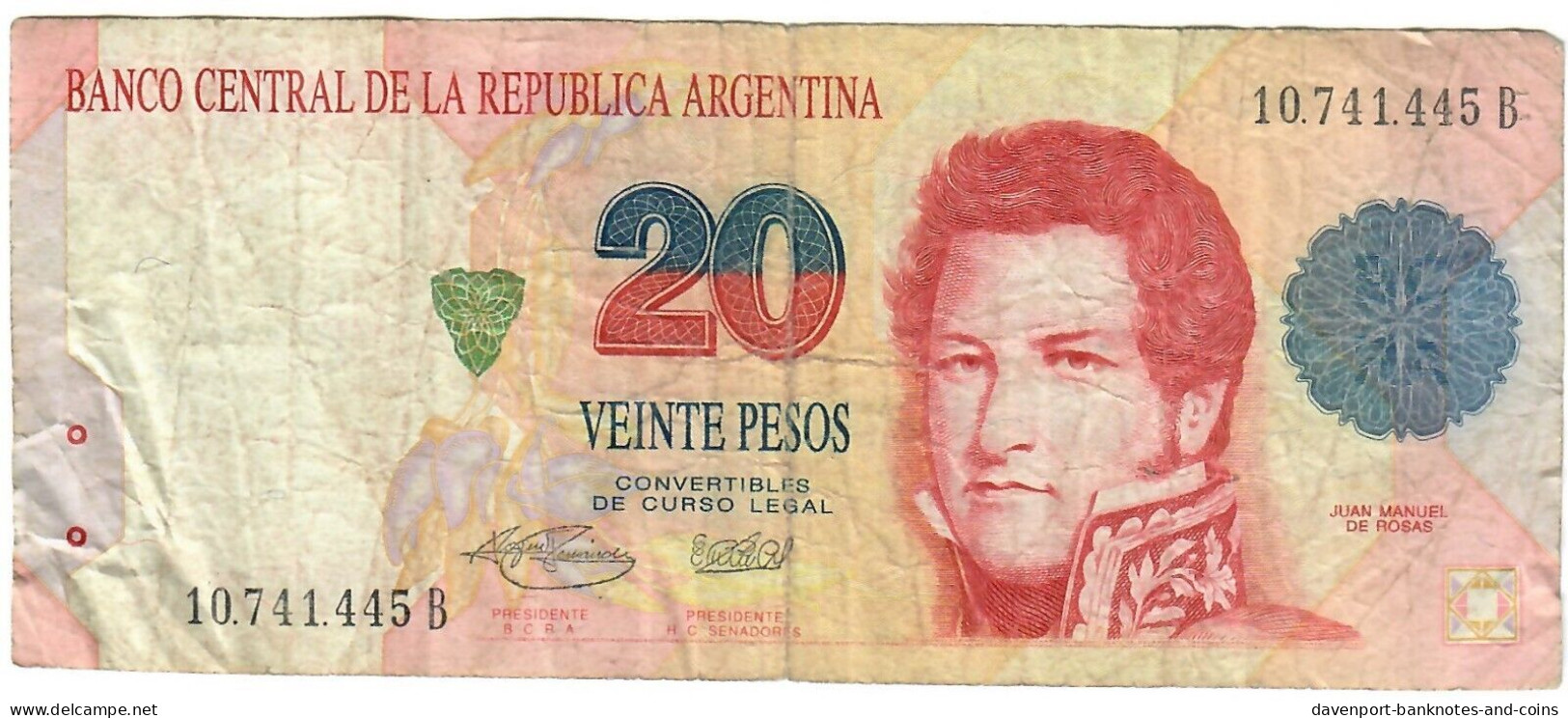 Argentina 20 Pesos Convertibles 1994 F [2] - Argentina