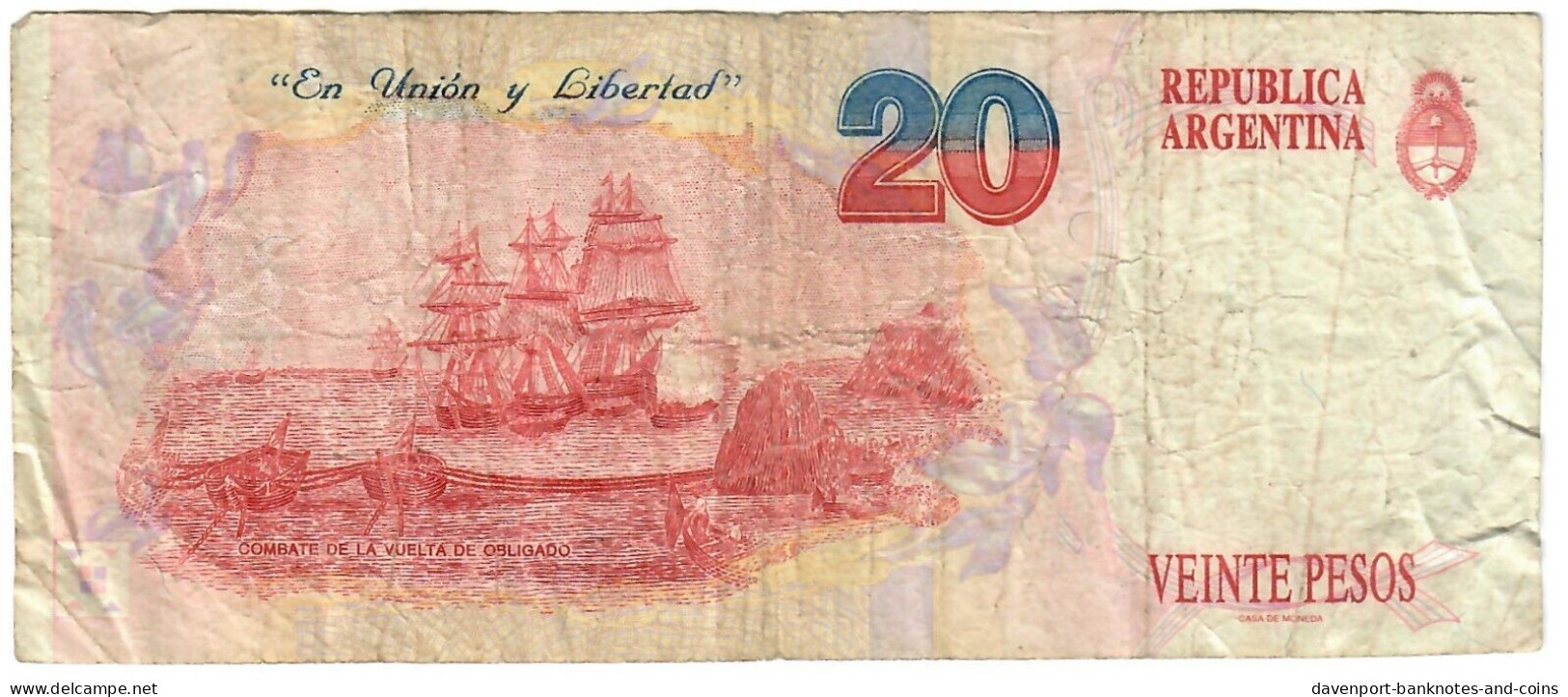 Argentina 20 Pesos Convertibles 1994 F [2] - Argentinien